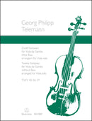 Twelve Fantasias for Viola da Gamba without Bass TWV 40: 26–37 (arr. Viola solo)