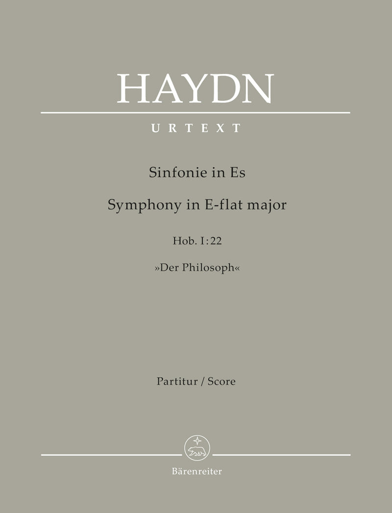 Symphony in E-flat major Hob. I:22 "Der Philosoph" (Score)