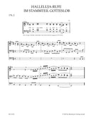 Orgel-Codas zu den Halleluja-Rufen im Gotteslob