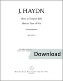 Missa in Tempore Belli Hob. XXII:9 "Mass in Time of War" (2nd Violin part)