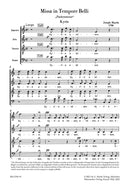 Missa in Tempore Belli Hob. XXII:9 "Mass in Time of War"（合唱楽譜）