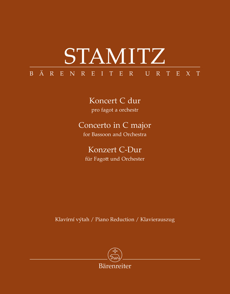 Konzert C-Dur = Concerto for Bassoon and Orchestra in C major (Piano reduction)