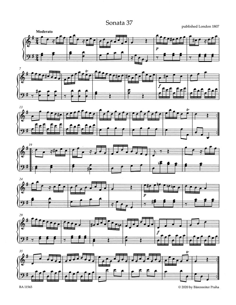 Sechs leichte Sonaten für Klavier = Six Easy Sonatas for Piano