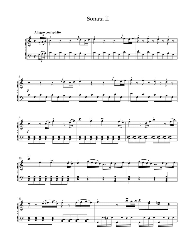 Six Easy Sonatas for Keyboard