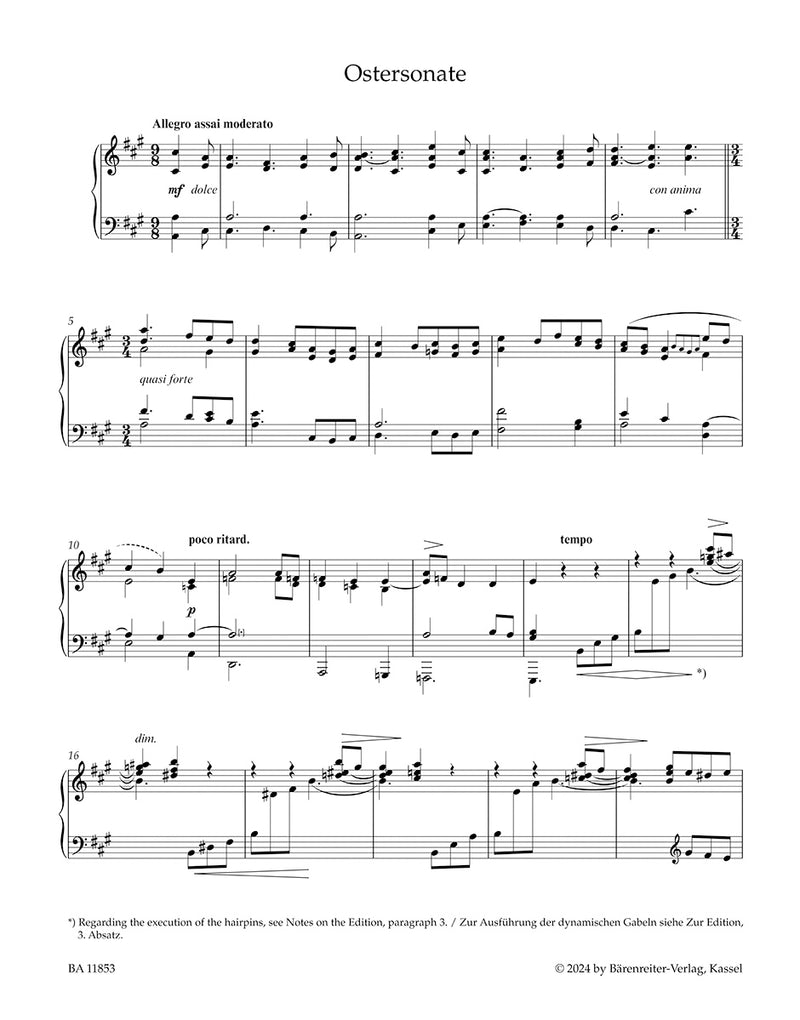 Ostersonate (“Easter Sonata”) for Piano