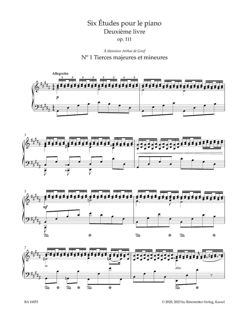 Six Études for Piano op. 111 R 49