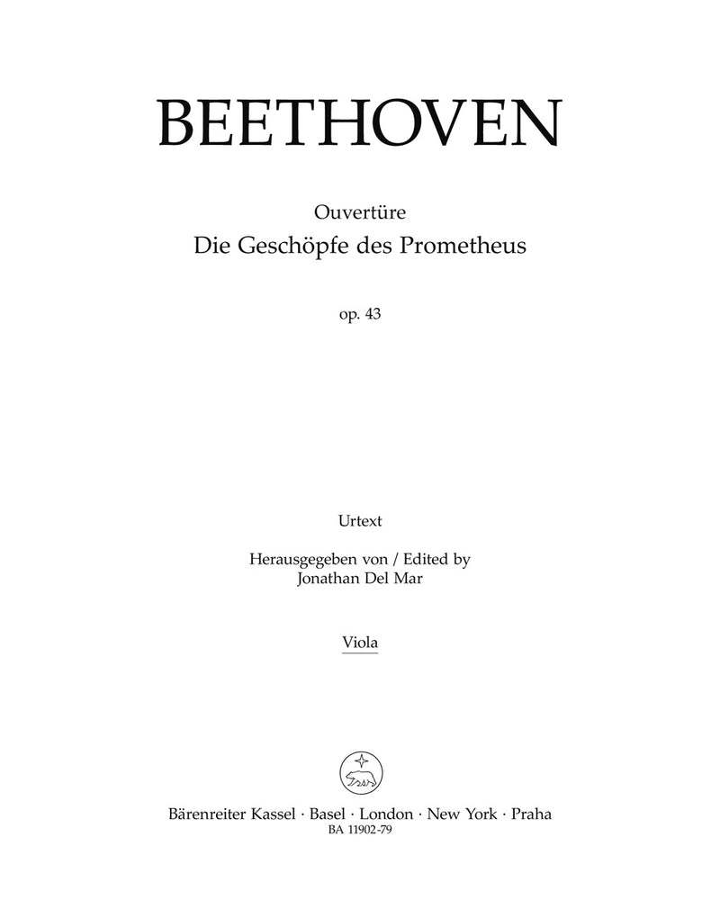 Ouvertüre "Die Geschöpfe des Prometheus" op. 43 (Viola part)