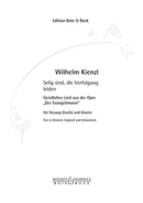 Selig sind, die Verfolgung leiden D-Dur (high voice and piano), aus Der Evangelimann