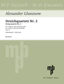 String Quartet No 2 F major op. 10 (study score)