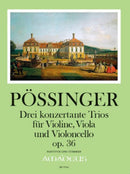 Drei konzertante Trios = Three grand trios concertantes op. 36