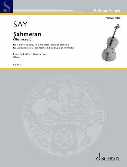 Şahmeran (Shahmaran) op. 85（ピアノ・リダクション）