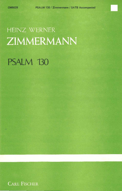 Psalm 130（ヴォーカル・スコア）