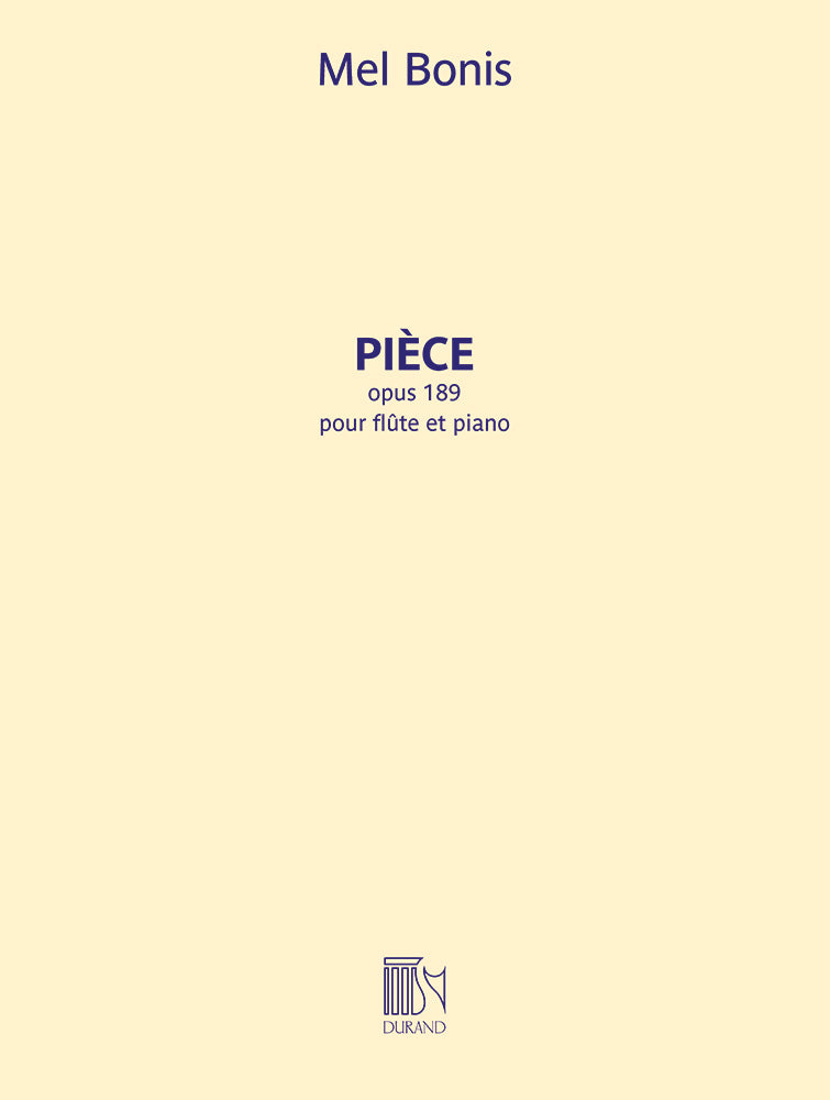 Pièce pour flûte et piano, Opus 189