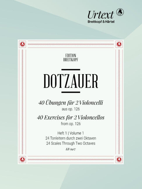 40 Exercises for 2 Violoncellos Vol. 1