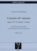 Concerto all’unisono A-Dur op. 2/10 (Score)