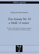 Trio Sonate Nr. 33 e-Moll