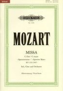 Missa Brevis in C K220 'Sparrow Mass' (Piano reduction)