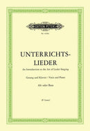 Unterrichtslieder = Album of 60 Lieder from Bach to Reger (Low voice (alto or bass) and piano)