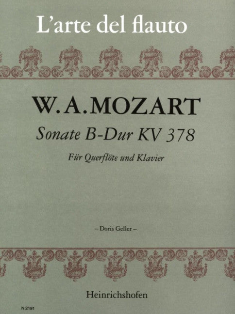 Sonate B-Dur KV 378 op. 2
