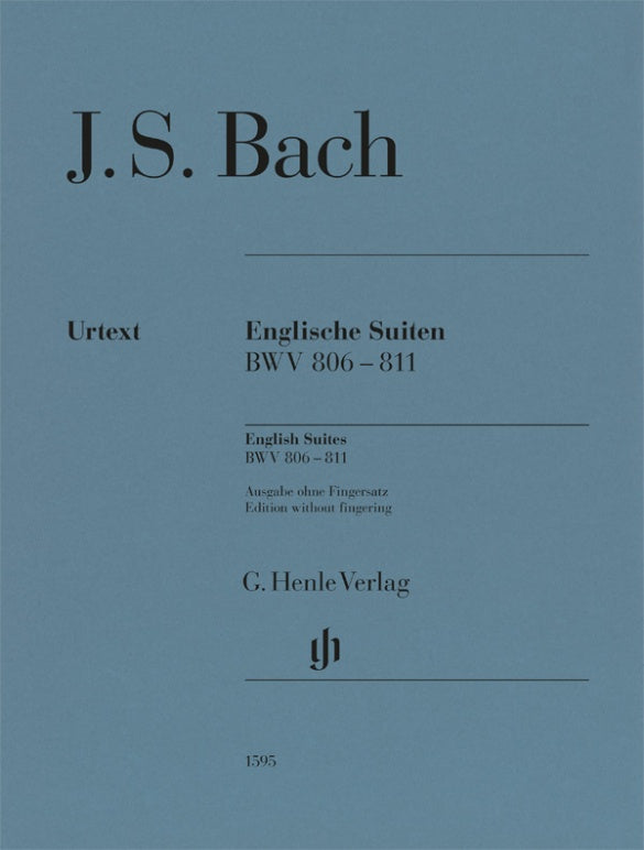 Englische Suiten = English Suites BWV 806-811（運指なし・ソフトカバー）