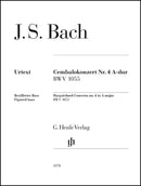 Cembalokonzert Nr. 4 A-dur = Harpsichord Concerto no. 4 in A major, BWV 1055 (Figured bass part)