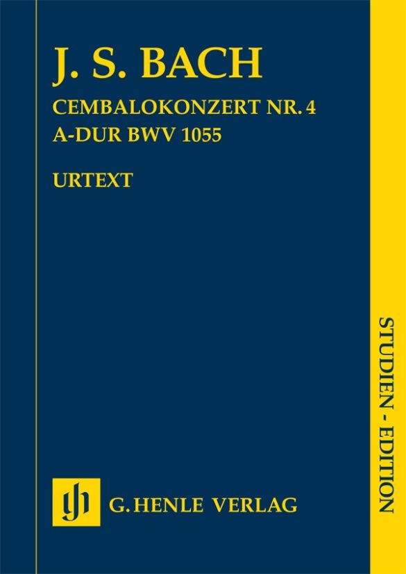 Cembalokonzert Nr. 4 A-dur = Harpsichord Concerto no. 4 in A major, BWV 1055（ポケット・スコア）