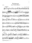 「しぼめる花」による序奏と変奏曲 op. post. 160・D 802 = Variationen über „Trockne Blumen“（ヴァイオリンとピアノのための編曲）