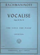 Vocalise op. 34/14 (viola and piano)