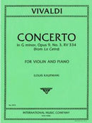 Violin Concerto G minor op.9/3 RV334