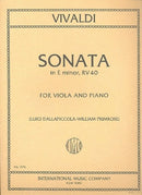Viola Sonata E Minor RV.40