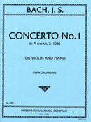 Concerto no. 1 A minor, BWV 1041 (Galamian)