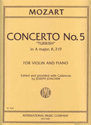 Concerto No. 5 La K 219 (Con Cadenza) (Joachim)