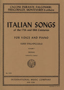 Italian Songs of 17/18th Century (Medium), Vol. 1