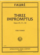 Three Impromptus op.25, 31 & 34