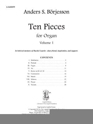 Ten Pieces for Organ, Vol. 1