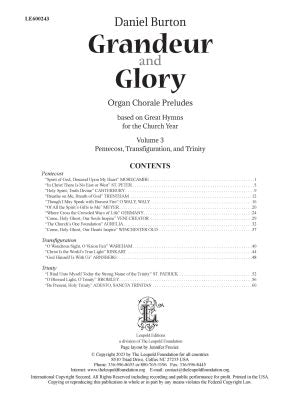 Grandeur and Glory: Organ Chorale Preludes, Vol. 3: Pentecost, Transfiguration, and Trinity