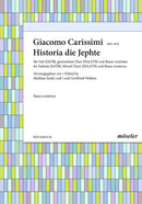 Historia di Jephte (Basso continuo part)