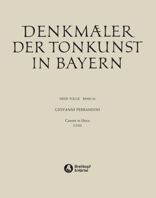 Denkmäler der Tonkunst in Bayern (Neue Folge) Vol. 26