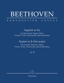 Septet for Clarinet, Bassoon, Horn, Violin, Viola, Violoncello and Double Bass in E-flat major op. 20（ポケット・スコア）