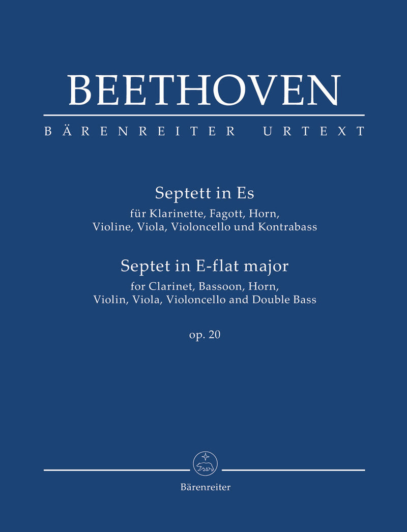 Septet for Clarinet, Bassoon, Horn, Violin, Viola, Violoncello and Double Bass in E-flat major op. 20（ポケット・スコア）