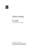 Zu spät