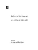 Klavierstück = Piano Piece, op. 4: VIII