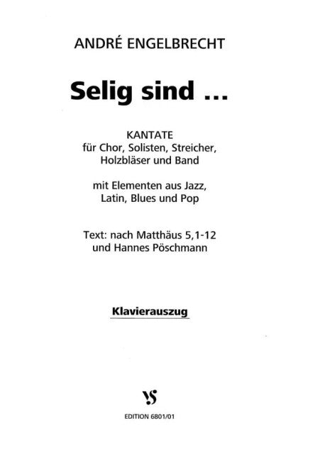 Selig sind...