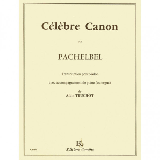 Célèbre canon (violin and piano or organ)