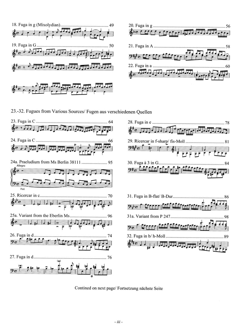 Complete works for keyboard instruments, vol. 2: Fugues
