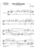 Sept Miniatures pour deux saxophones