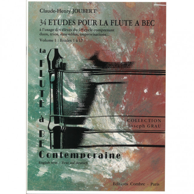 34 Etudes pour la flûte à bec Vol. 1 (1 à 17)