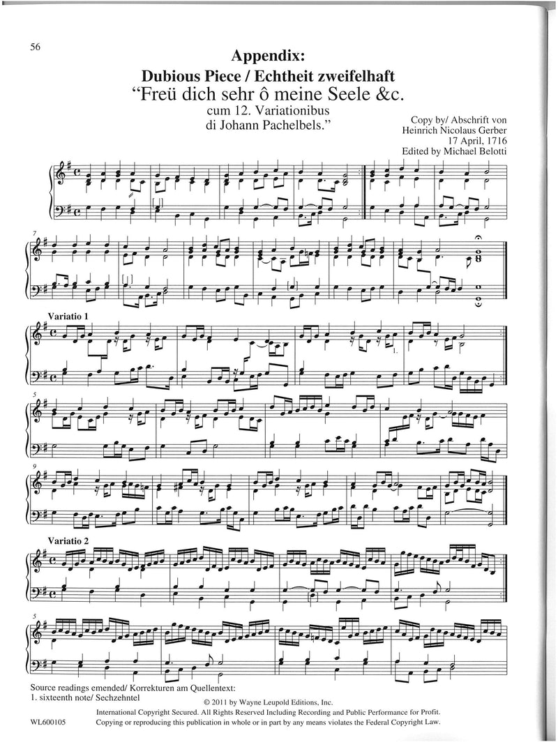 Complete works for keyboard instruments, vol. 7: Chorale partitas