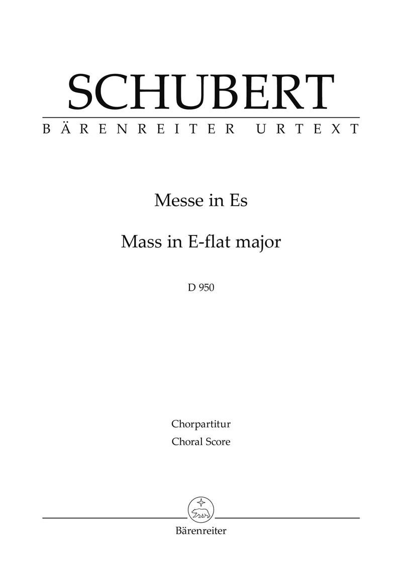 Messe in Es = Mass in E-flat major, D 950 (Choral Score)