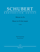 Messe in Es = Mass in E-flat major, D 950（ヴォーカル・スコア） / Schubert (Bärenreiter)